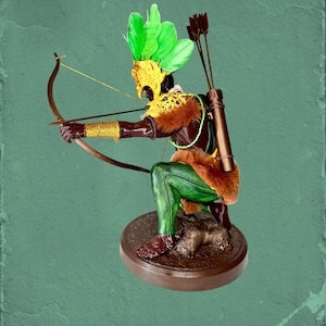 OXOSSI, Orixá, 26 cm, Umbanda, Statue figure, Sculpture, Camdomble. 画像 2