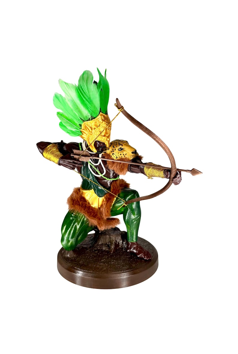 OXOSSI, Orixá, 26 cm, Umbanda, Statue figure, Sculpture, Camdomble. 画像 1