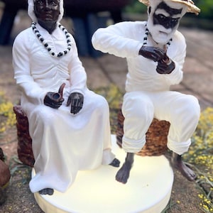 Preto Velho / Preta Velha. 20 cm, Umbanda, sculptuur, 3D-geprint.