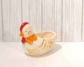 Vintage Ceramic Hen Chicken Planter Vase Made In Japan Air Plant Succulent Farm Ranch Decor