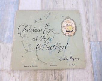 Nochebuena en los Mellops Tomi Ungerer 1960 Bondad navideña Cuento infantil para dormir HC