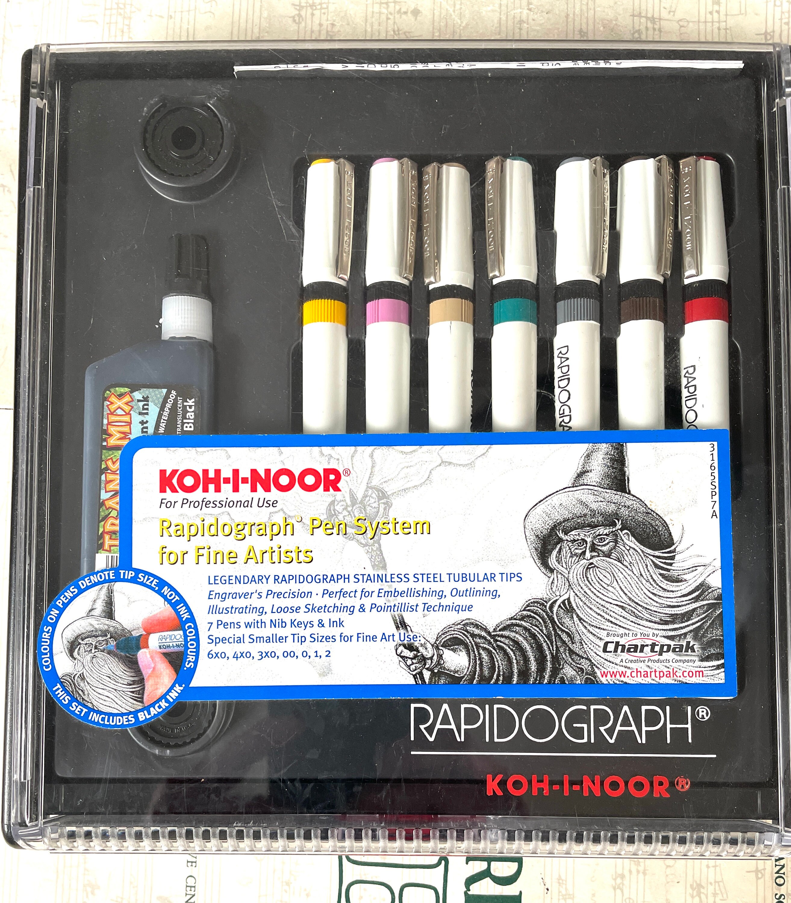 Vintage Rapidograph Koh-i-noor Pen Set From 2003 Gorgeous 