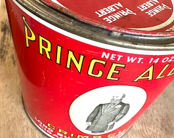 Prince Albert Vintage Tin Cylinder with Lid Good Condition!