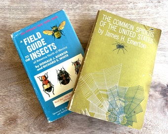 Pair of Insect Reference Books Vintage Field Guide and Common Spiders of US