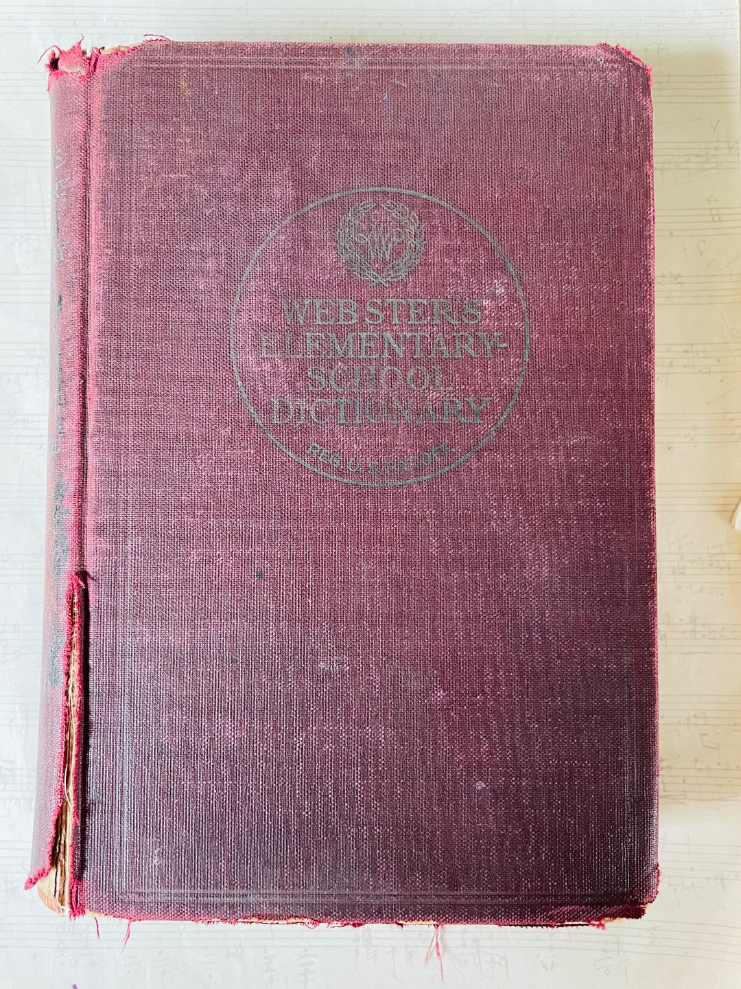 Antique Merriam Webster School Dictionary 1914 A Life Well Etsy