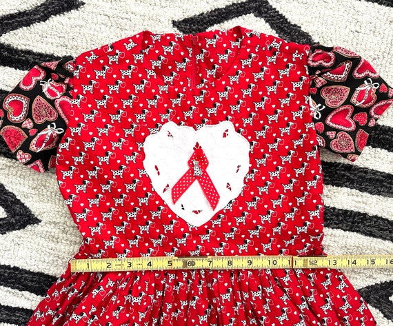 Valentine's Day Dress Dalmatians and Hearts Handm… - image 7