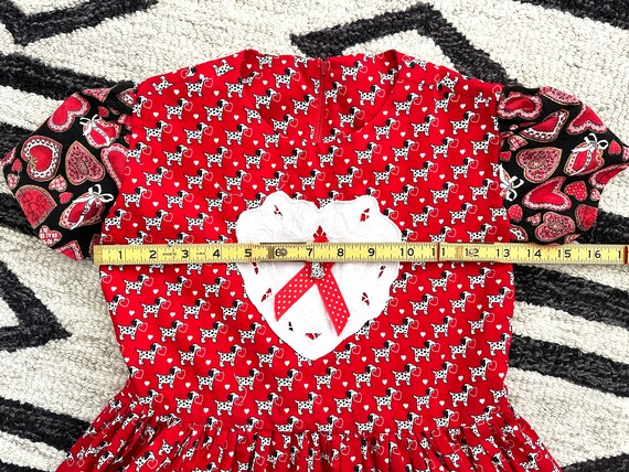 Valentine's Day Dress Dalmatians and Hearts Handm… - image 8