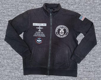 Vintage Avirex US Air Force jacka med dragkedja, XL