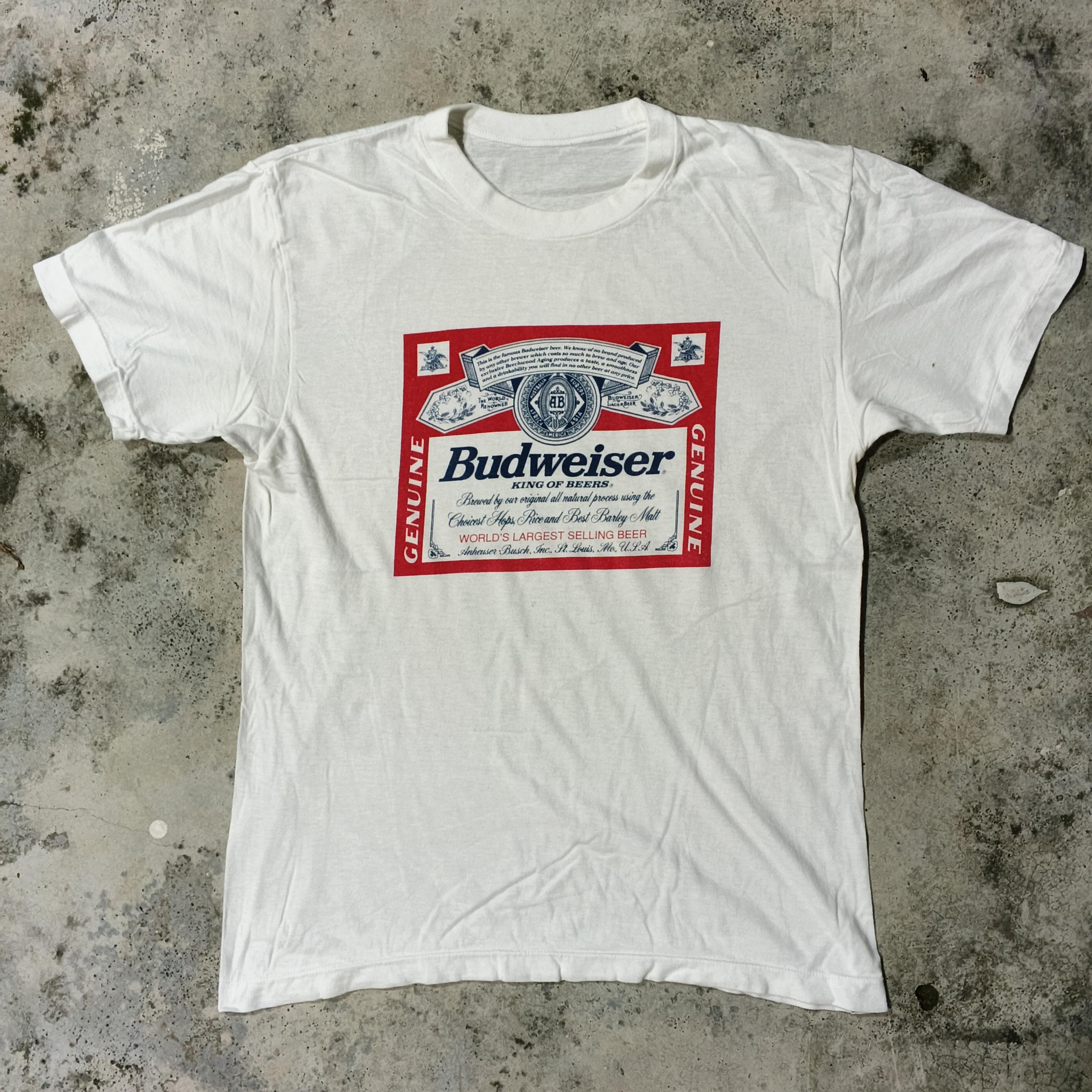 80's Budweiser Shirt - Etsy Canada