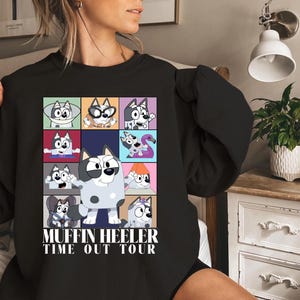 Mufin Time Out Tour Sweatshirt Tour Blue dog Mufin Shirt Family Shirt Blue Mufin Shirt Era Time Out Tour tee Toddle Cartoon Shirt