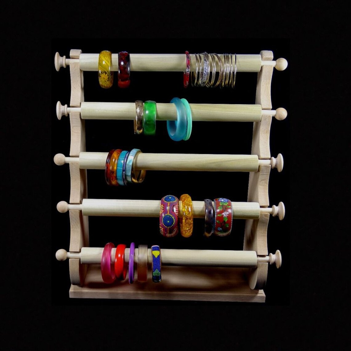 5 Wand Standing Holder for Cuffs and Bracelet Storage Display Etsy