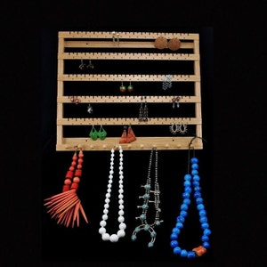 Made in USA 18 inch Hanging Earring Holder for Storage and Display