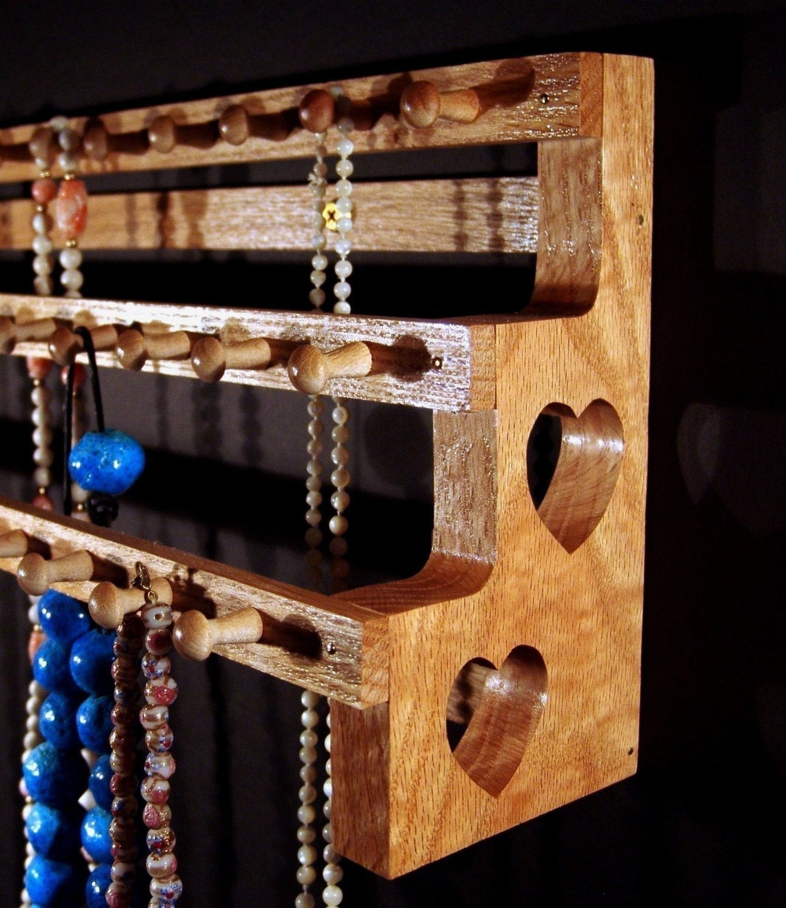 18 Inch Large Necklace Holder W/1 Inch Pegs Jewelry Storage Etsy