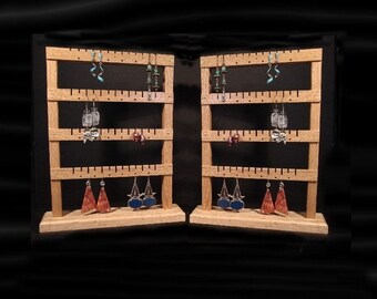 Made in USA  Double Sided Small Standing Earring Holder Organizer Display Tree