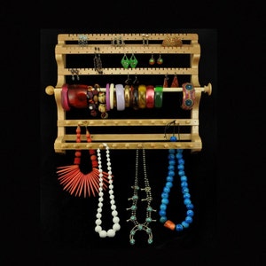 Made in USA  Hanging Combo Earring Necklace Bracelet Holder for Storage and Display