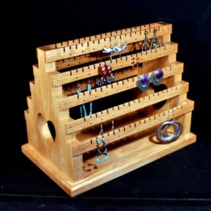 Made in USA  Double Sided Medium Standing Earring Holder Earring Display Earring Organizer Earring Storage Organizer with Pegs