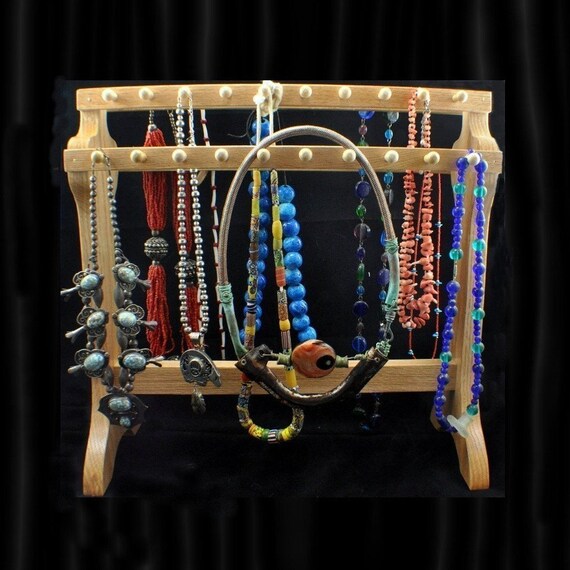 Standing Necklace Holder Necklace Display Necklace Organizer Etsy