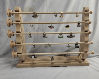 Made in USA Medium Flush Standing Ring holder Ring Storage  Ring Display Earring  Holder for Rings