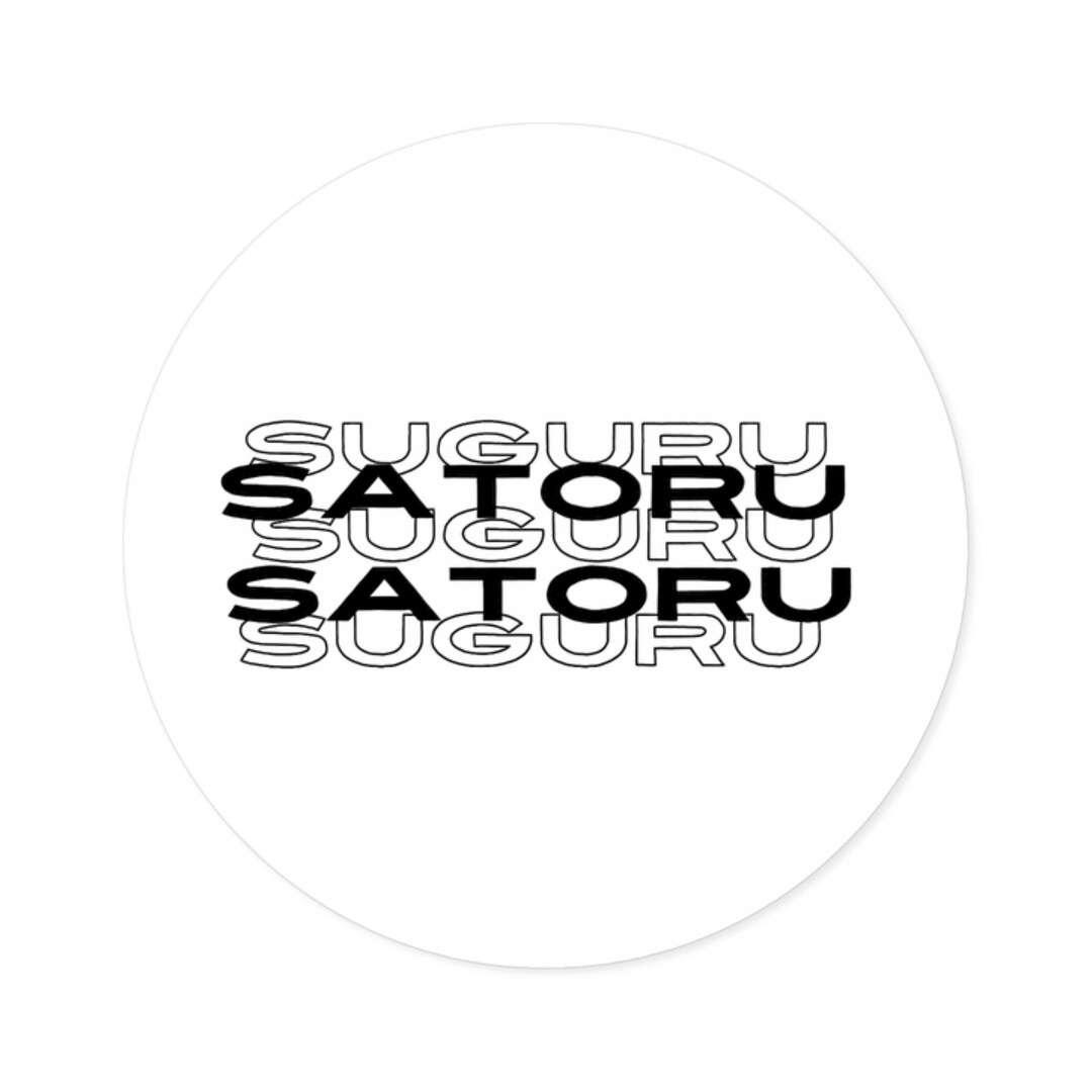 Personalized Jujutsu Kaisen, Gojo/geto Round Vinyl Stickers satoru ...