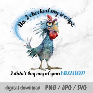 Sarcastic Bird PNG – “I Checked My Receipt” Funny Quote, Whimsical Quirky Animal Sublimation Design for Mugs, Tumblers, Cricut & SVG Crafts