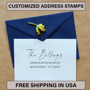 Custom Return Address Stamp Personalized Self Inking Stamp Address Stamper Housewarming Gift Mailing Stamp- Custom Stamp For Wedding Invites
