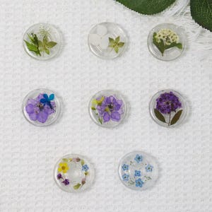 Natural Flower Phone Grip, Real Flower Magnetic Phone Grip, Floral Phone Accessories, Transparent Folding Phone Holder, Pressed Dried Flower