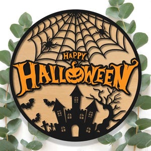 Halloween Front Door Decor, Halloween Door Hanger, Fall Wooden Sign, Ghost Door Sign, Fall Door Hanger, Hey Boo Front Door Decor, Boo Y'all