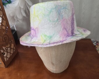 Sombrero de copa corto de seda