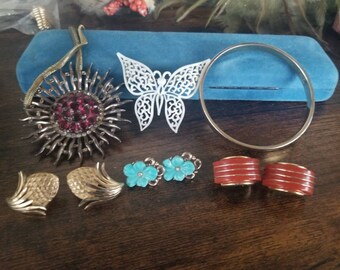 3 pares de pendientes Trafari vintage