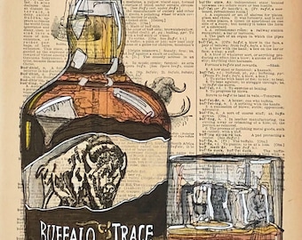 Buffalo Trace Bourbon Art Print
