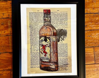 Fireball Whiskey Framed Art Print