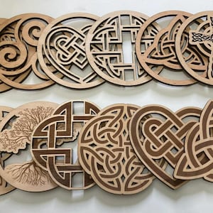Wooden Celtic Coasters - Cut out