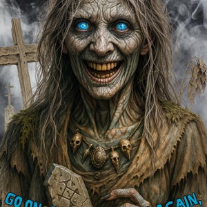 Una bruja con actitud, brujería, tarjeta de felicitación y sobre para cualquier ocasión, tarjeta de Halloween, tarjeta para imprimir en casa, descarga digital/tarjeta electrónica