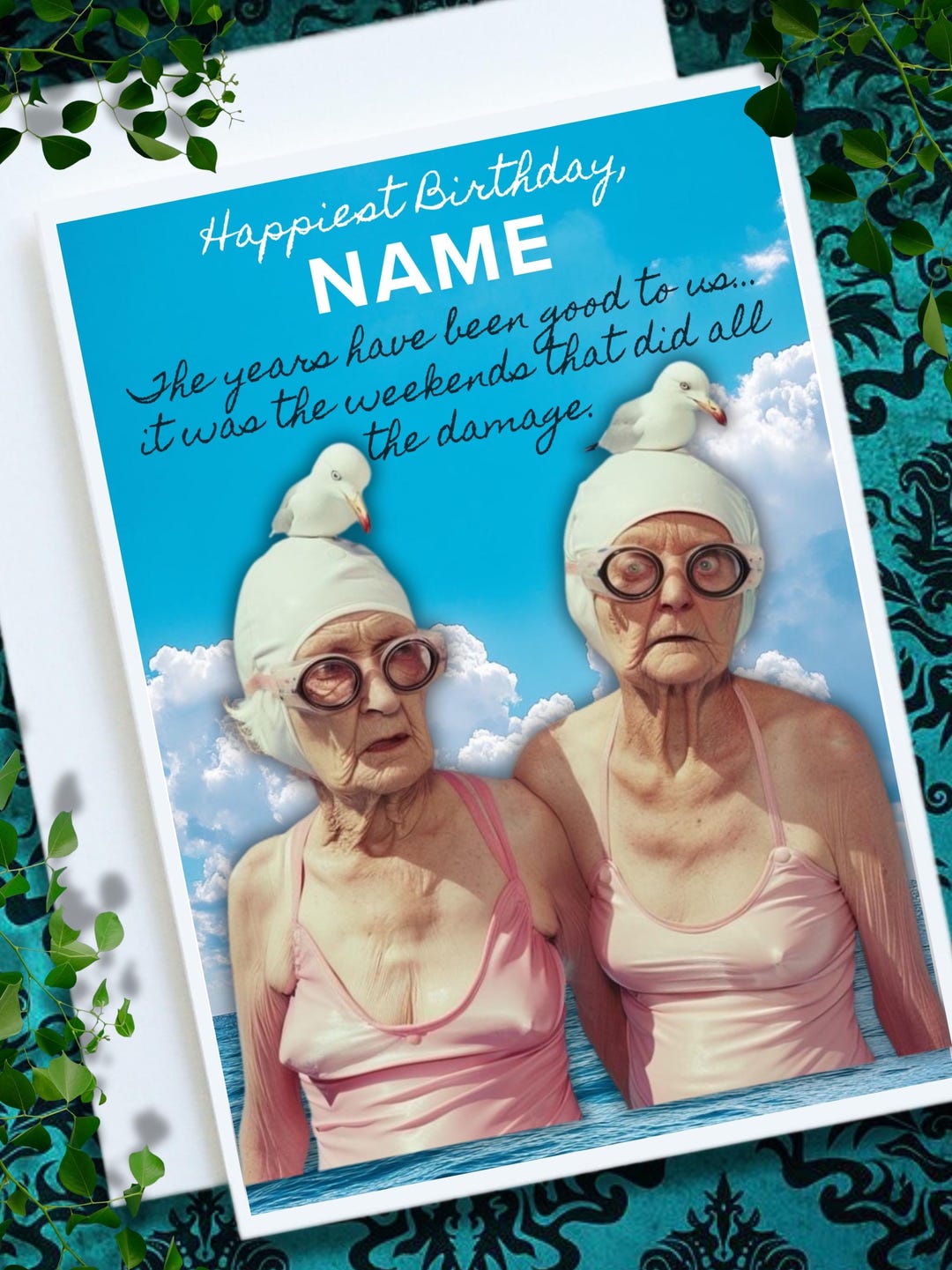 Personalised Funny Bestie Birthday Card | Best Friend Custom Gift ...