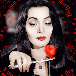 'Morticia', The Addams Family Film, Horror, Monster, Jahrestag, jede Gelegenheit, Print at home Karte mit Umschlag, Digitaler Download/E-card