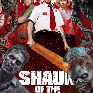 Shaun of the Dead, zombie, grusel, fun, Geburtstag, jede Gelegenheit, Print at home Karte mit Umschlag, Digital Download /E-card