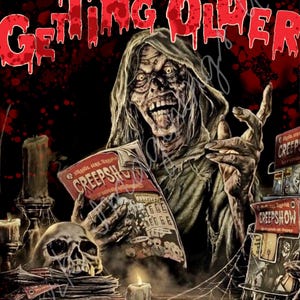 Alte Creepshow Zombie Karte, alles Gute zum Geburtstag Karte und Umschlag, Creepshow Monster, Print at home Karte, Digital Download /E-card