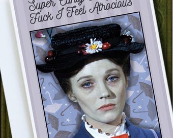 Funny Mature Theme Get Well Soon Card | Sickly Poppins Rude Adult Humour