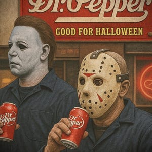 Jason y Michael, Halloween, tarjeta de cumpleaños, divertida tarjeta de terror con sobre, tarjeta de asesinos de películas, tarjeta digital/tarjeta electrónica para imprimir en casa