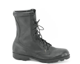 Vintage 30s 40s Combat Boots Brown Leather Paratrooper Jump Boots