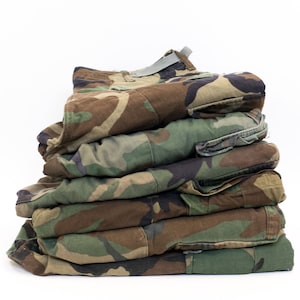 Camo Pants ALL SIZES Vintage Cargo Surplus Authentic Military Camouflage Pants