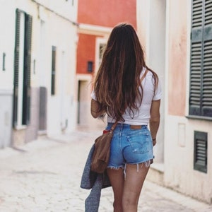 Vintage LEVI Shorts All Sizes CUSTOM-FIT Button Fly 501 or Zip Fly Levis Jean Denim Cutoff Shorts
