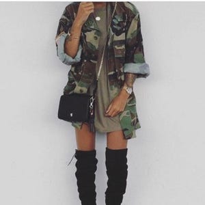Camo Jacket ALL SIZES Authentic Army Military Surplus Shirt Jacket Sizes Xs to XL