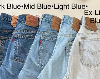 Levi Jeans ALL SIZES Vintage Denim Custom-fit Straight Leg 501