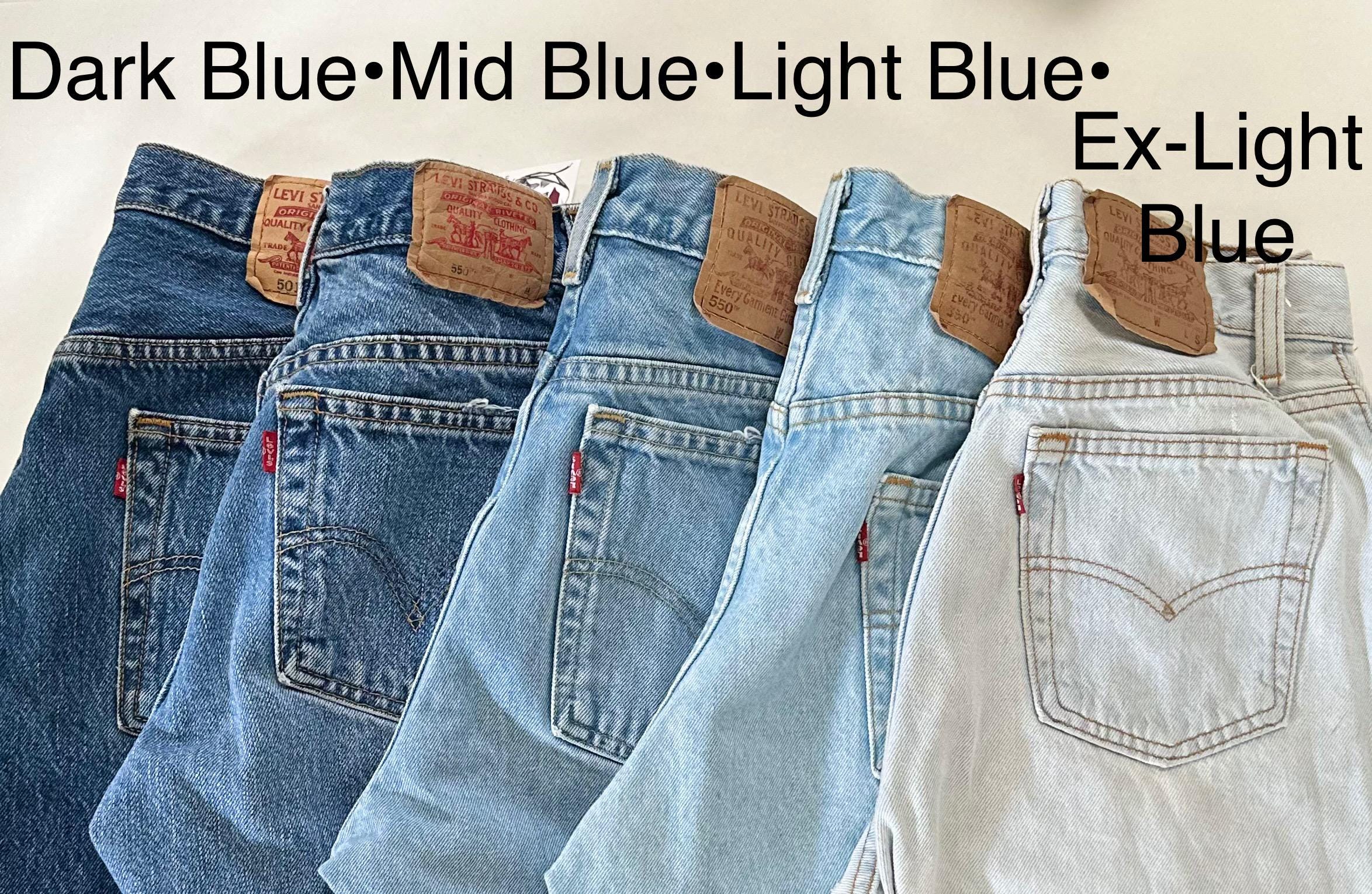 Levi Jeans ALL SIZES Vintage Denim Custom-fit Straight Leg 501