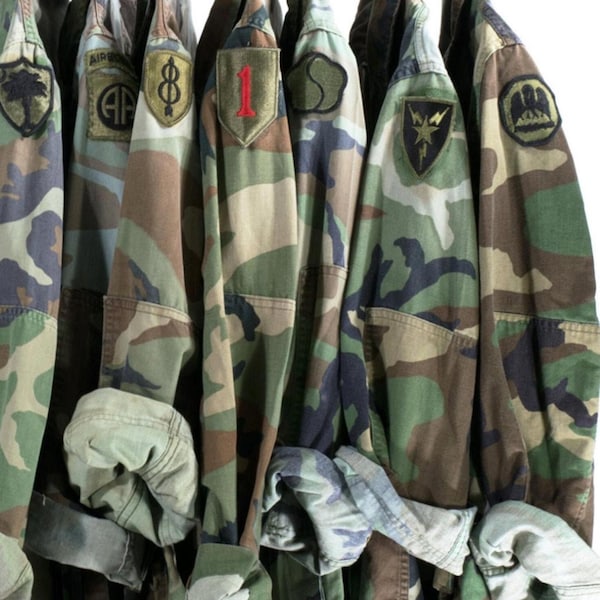 Chaqueta de camuflaje TODAS LAS TALLAS Chaqueta militar vintage Camisa militar recuperada