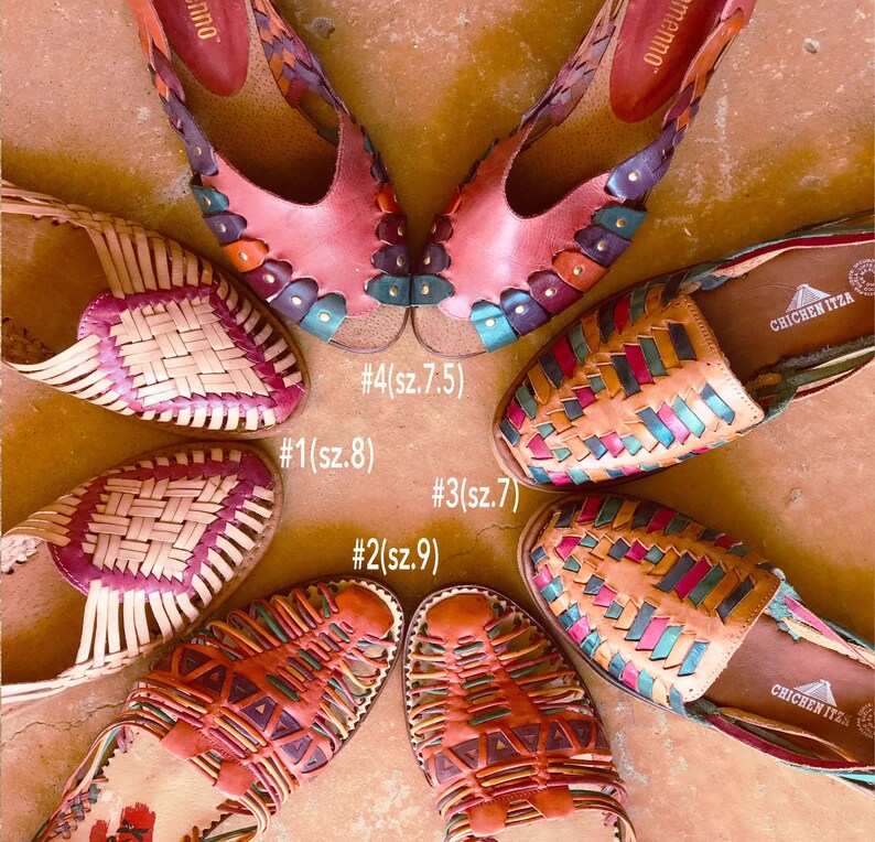 colorful huaraches sandals