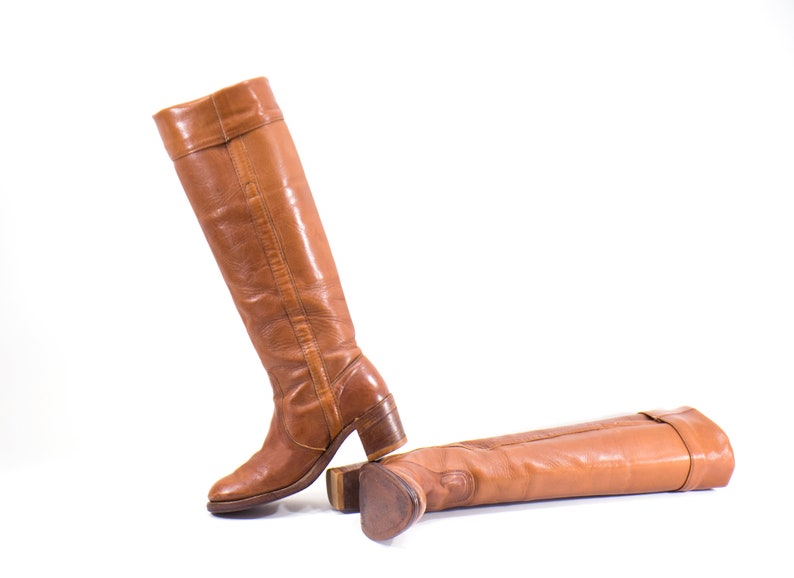 FRYE Boots Size 7 OTK Campus Tall Brown Over The Knee Boots Womens Size 7