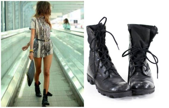 vintage combat boots womens