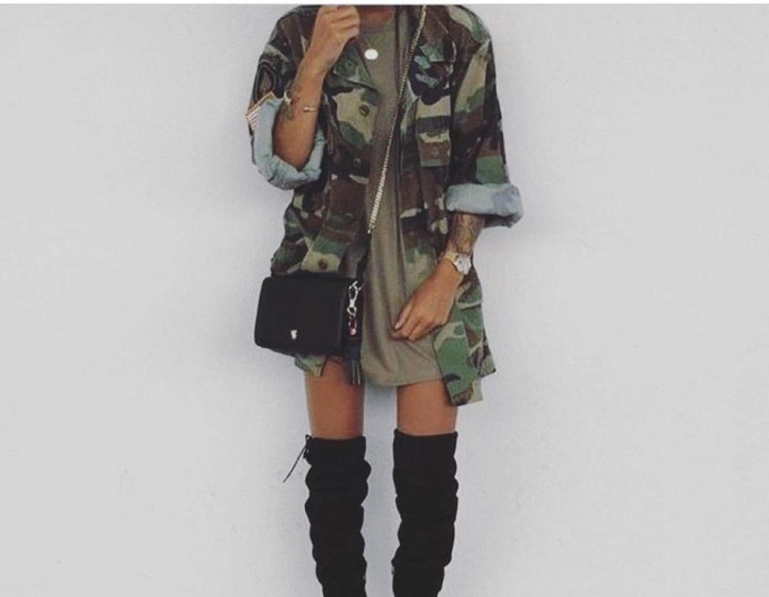 Vintage Army Camo Jacket: Military Surplus Shirt - Sizes XS-XL - Etsy